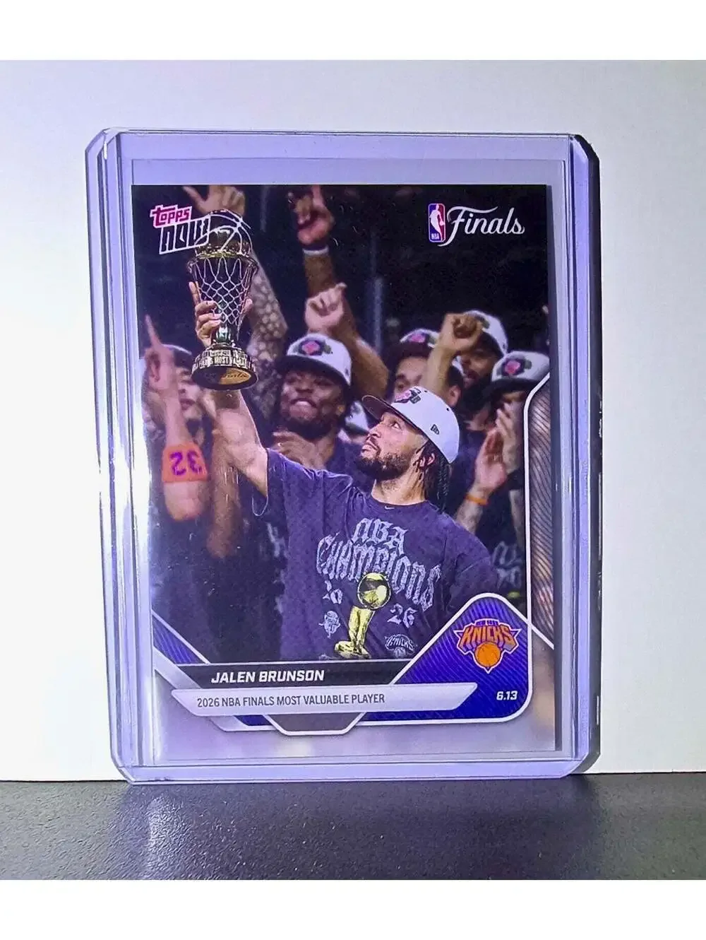 Jalen Brunson 2025-26 Topps Now #339 NBA Finals MVP New York Knicks
